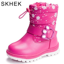 Load image into Gallery viewer, Children &#39;s Boots For Girls more than Boys wool styles Boots waterproof Girls boot sport shoes fur lining kids shoes sell at
