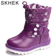 Load image into Gallery viewer, Children &#39;s Boots For Girls more than Boys wool styles Boots waterproof Girls boot sport shoes fur lining kids shoes sell at