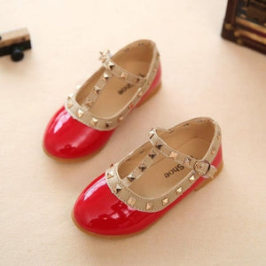 Bekamille 2019 children casual shoes girls spring autumn leather shoes fashion Rivet princess baby shoes Kids girls sandals