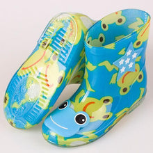 Load image into Gallery viewer, Fashion Children shoes Waterproof Rainboots PVC rubber Boys Girls Baby Cartoon shoes Antiskid Kids Water shoes 020