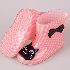 Fashion Children shoes Waterproof Rainboots PVC rubber Boys Girls Baby Cartoon shoes Antiskid Kids Water shoes 020