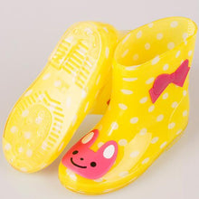 Load image into Gallery viewer, Fashion Children shoes Waterproof Rainboots PVC rubber Boys Girls Baby Cartoon shoes Antiskid Kids Water shoes 020