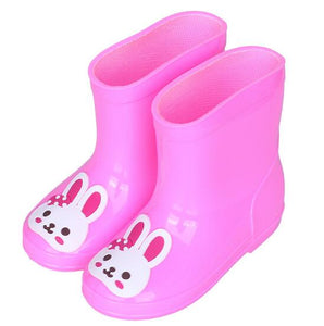Fashion Children shoes Waterproof Rainboots PVC rubber Boys Girls Baby Cartoon shoes Antiskid Kids Water shoes 020
