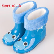 Load image into Gallery viewer, Fashion Children shoes Waterproof Rainboots PVC rubber Boys Girls Baby Cartoon shoes Antiskid Kids Water shoes 020