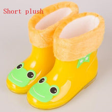 Load image into Gallery viewer, Fashion Children shoes Waterproof Rainboots PVC rubber Boys Girls Baby Cartoon shoes Antiskid Kids Water shoes 020