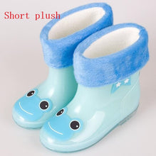 Load image into Gallery viewer, Fashion Children shoes Waterproof Rainboots PVC rubber Boys Girls Baby Cartoon shoes Antiskid Kids Water shoes 020