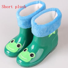Load image into Gallery viewer, Fashion Children shoes Waterproof Rainboots PVC rubber Boys Girls Baby Cartoon shoes Antiskid Kids Water shoes 020