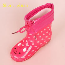 Load image into Gallery viewer, Fashion Children shoes Waterproof Rainboots PVC rubber Boys Girls Baby Cartoon shoes Antiskid Kids Water shoes 020