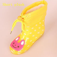 Load image into Gallery viewer, Fashion Children shoes Waterproof Rainboots PVC rubber Boys Girls Baby Cartoon shoes Antiskid Kids Water shoes 020