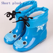 Load image into Gallery viewer, Fashion Children shoes Waterproof Rainboots PVC rubber Boys Girls Baby Cartoon shoes Antiskid Kids Water shoes 020