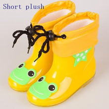 Load image into Gallery viewer, Fashion Children shoes Waterproof Rainboots PVC rubber Boys Girls Baby Cartoon shoes Antiskid Kids Water shoes 020