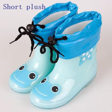 Load image into Gallery viewer, Fashion Children shoes Waterproof Rainboots PVC rubber Boys Girls Baby Cartoon shoes Antiskid Kids Water shoes 020