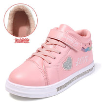 Load image into Gallery viewer, KRIATIV 2018 Autumn New Kids Shoes for Girl Toddler Slippers Tenis Infant Children Sneakers White Heart Shape Love Baby Shoe