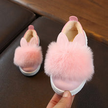 Load image into Gallery viewer, New Style Children Shoes Non-slip Martin Boots Toddler Snow Boots Brand Girls Pompom Rabbit Boots kids Fashion Sneakers