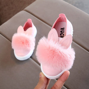 New Style Children Shoes Non-slip Martin Boots Toddler Snow Boots Brand Girls Pompom Rabbit Boots kids Fashion Sneakers