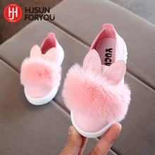 Load image into Gallery viewer, New Style Children Shoes Non-slip Martin Boots Toddler Snow Boots Brand Girls Pompom Rabbit Boots kids Fashion Sneakers