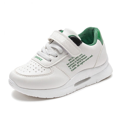 Autumn Winter Girls Boys Sport Children Shoes Antislip Soft Bottom Kids Boy Sneaker Casual Flat Leather Running School Shoes