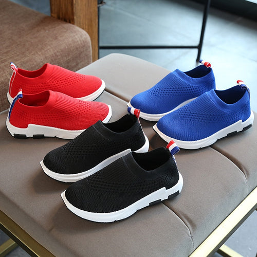 Summer Kids Shoes Mesh Breathable Children Shoes For Girls and Boys Light-weight Casual Sport Shoes Children Knit Sneakers
