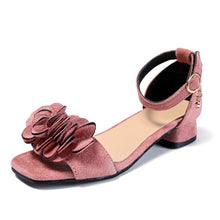 Load image into Gallery viewer, Flowers Girls Sandals 2019 Beach Children&#39;S Shoes Princess Kids Sandals Summer Shoes Girl High Heels 4 5 7 8 9 10 11 12 Year Old